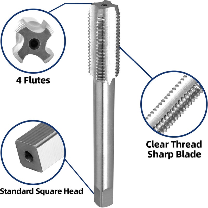 Burkit 3/4"-20 UNEF Tap and Die Set, 3/4 x 20 UNEF Machine Thread Tap and Round Die Right Hand - Image 4